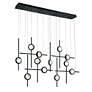 3_Eurofase Barletta 53" LED Chandelier Black more views
