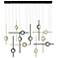 Eurofase Barletta 53" LED Chandelier Gold And Black