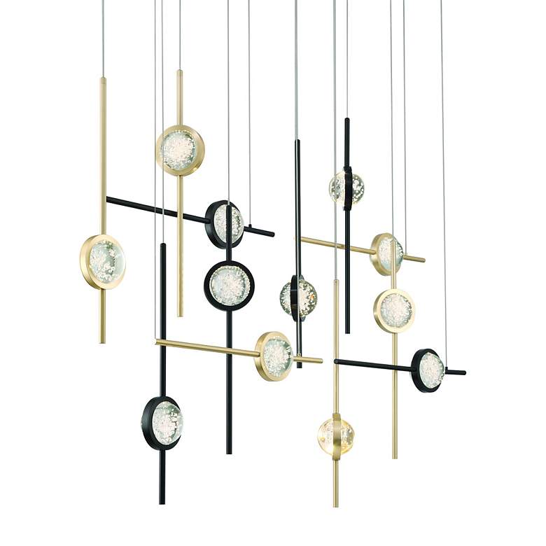 Image 4 Eurofase Barletta 53" LED Chandelier Gold And Black more views