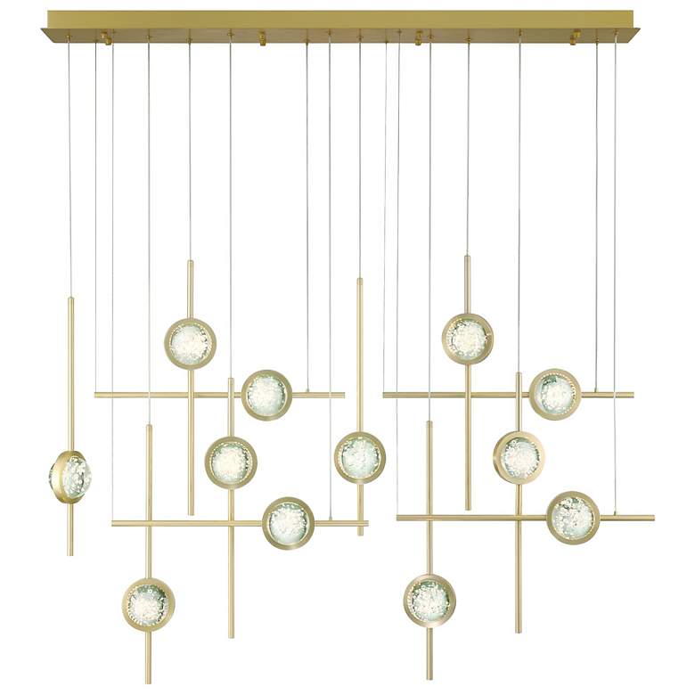 Image 1 Eurofase Barletta 53" LED Chandelier Gold