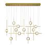 2_Eurofase Barletta 53"W Anodized Gold 12-Light LED Chandelier more views