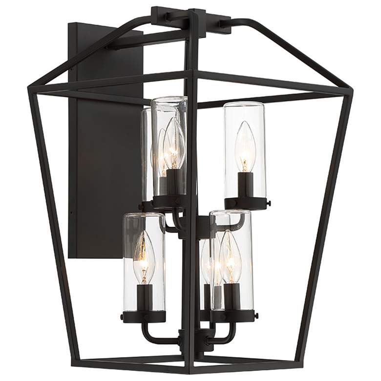 Image 2 Eurofase Bastille 6 light Lantern in Black