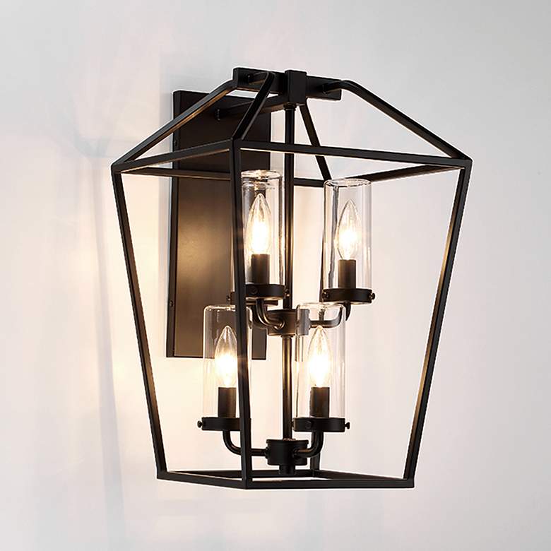Image 1 Eurofase Bastille 6 light Lantern in Black