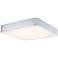 Eurofase Bays 3 In. x 18 In. Integrated LED Flushmount in Chrome
