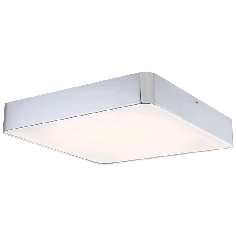 Image 1 Eurofase Bays 3 In. x 18 In. Integrated LED Flushmount in Chrome