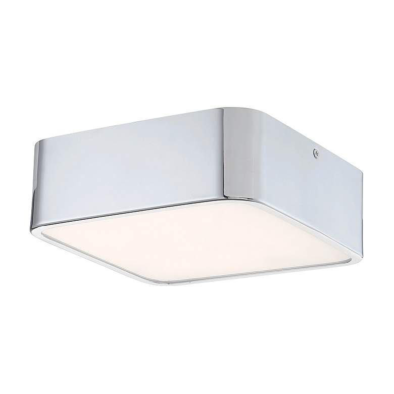 Image 1 Eurofase Bays 3 In. x 8.75 In. Integrated LED Flushmount in Chrome