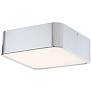 Eurofase Bays 3 In. x 8.75 In. Integrated LED Flushmount in Chrome