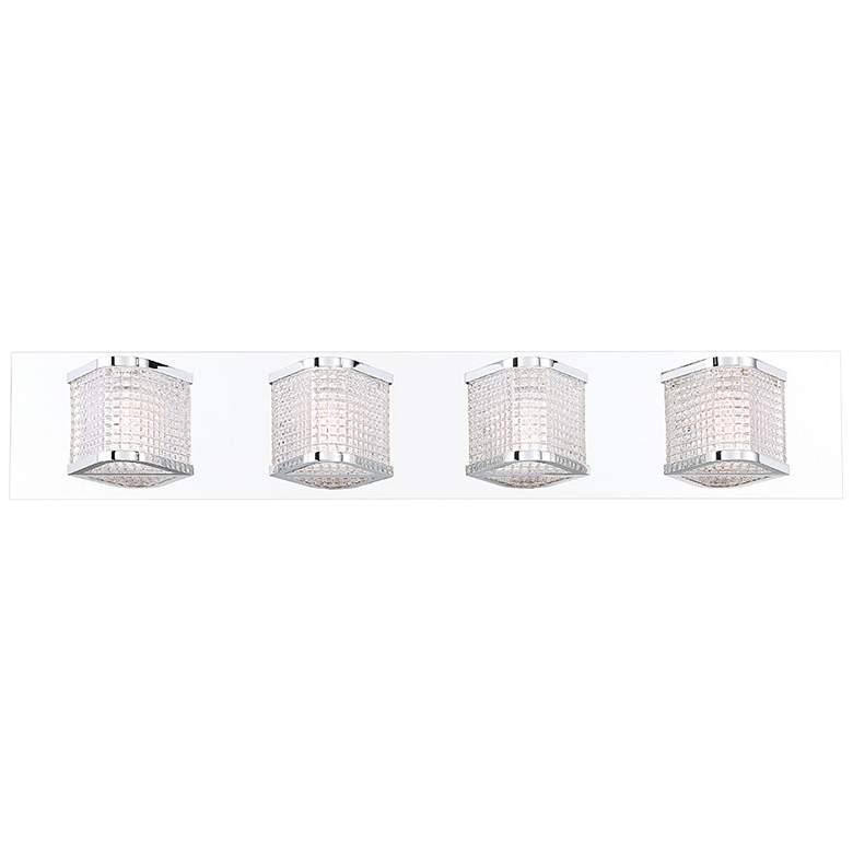 Image 1 Eurofase Belgroue 28" Wide Chrome 4-Light LED Bath Light