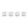 Eurofase Belgroue 28" Wide Chrome 4-Light LED Bath Light