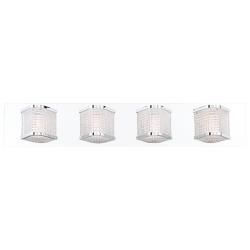 Eurofase Belgroue 28" Wide Chrome 4-Light LED Bath Light