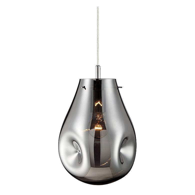Image 1 Eurofase Benalto 8" Wide Pearlized Chrome Mini Pendant