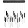 Eurofase Benicio 18 Light Chandelier in Black