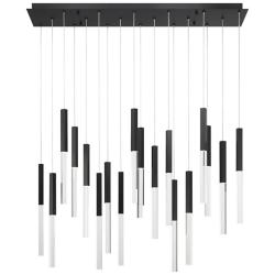 Eurofase Benicio 18 Light Chandelier in Black