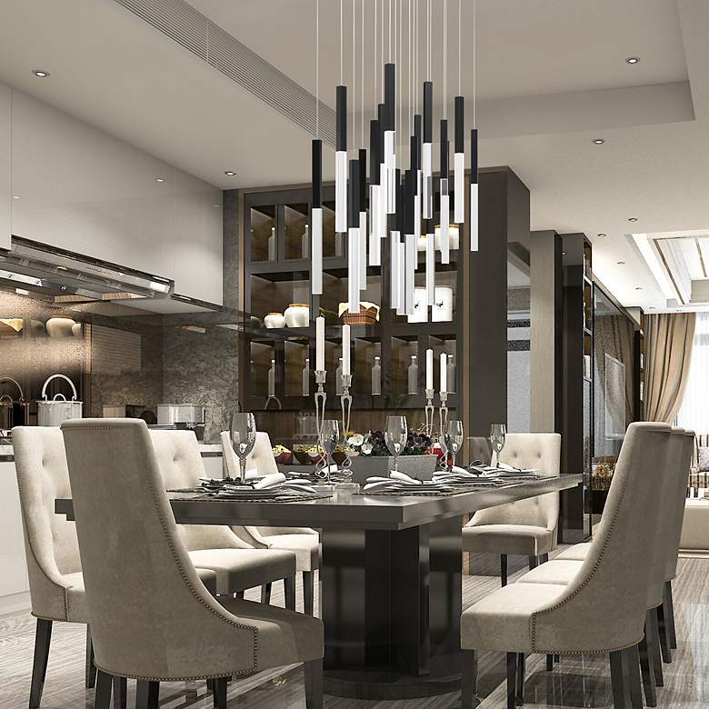 Image 3 Eurofase Benicio 18 Light Chandelier in Black more views