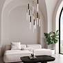 4_Eurofase Benicio 42" Wide Gold and Black LED Linear Chandelier more views