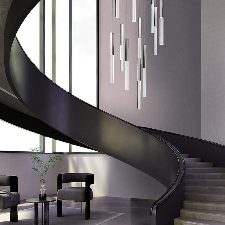 Image 6 Eurofase Benicio 42" Wide Gold and Black LED Linear Chandelier more views