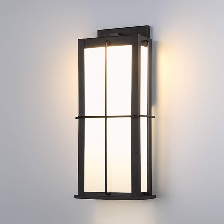 Image 1 Eurofase BENSA, OUTDR LNTRN, M, SAND BLACK