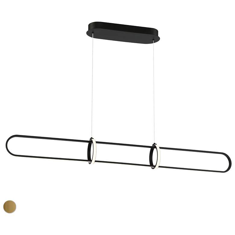 Image 1 Eurofase Berkley 5.50 In. x 5.50 In. Integrated LED Chandelier in Black