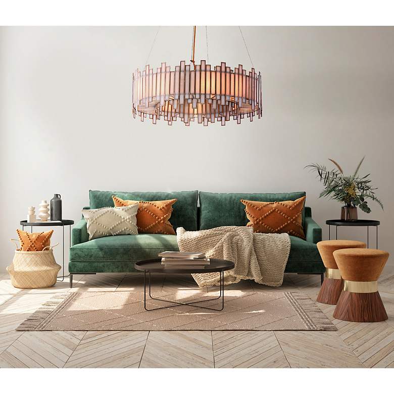 Image 2 Eurofase Birla 12 Light Chandelier in Brass more views