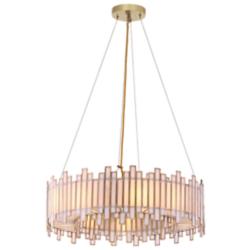 Eurofase Birla 8 Light Chandelier in Brass