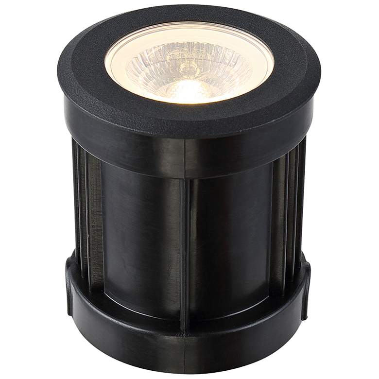Image 1 Eurofase Black Round Low Voltage LED Outdoor In-Ground Light