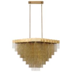 Eurofase Bloomfield 31 In. x 28.50 In. Integrated LED Chandelier in Gold