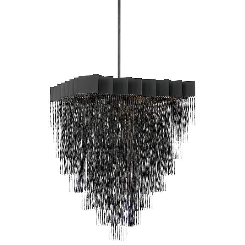 Image 3 Eurofase Bloomfield 31" Wide Black LED Oval Chandelier
