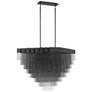 1_Eurofase Bloomfield 47 1/4" Wide Black Tiered LED Chandelier