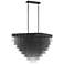 Eurofase Bloomfield 47 1/4" Wide Black Tiered LED Chandelier