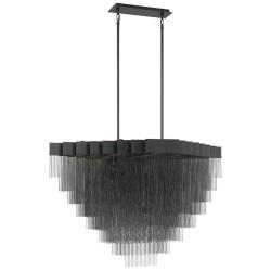 Eurofase Bloomfield 47 1/4" Wide Black Tiered LED Chandelier