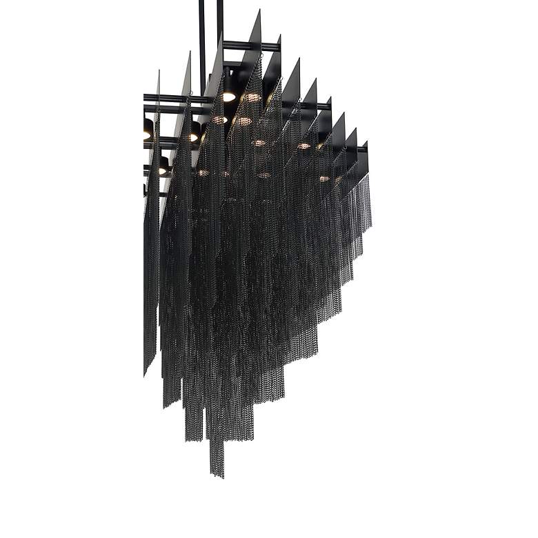 Image 3 Eurofase Bloomfield 47 1/4" Wide Black Tiered LED Chandelier more views
