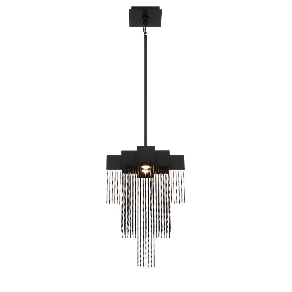 Image 2 Eurofase Bloomfield  8 In. x 18 In. Pendant in Black more views