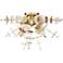 Eurofase Bonazzi 24" Wide Brass 4-Light Ceiling Light