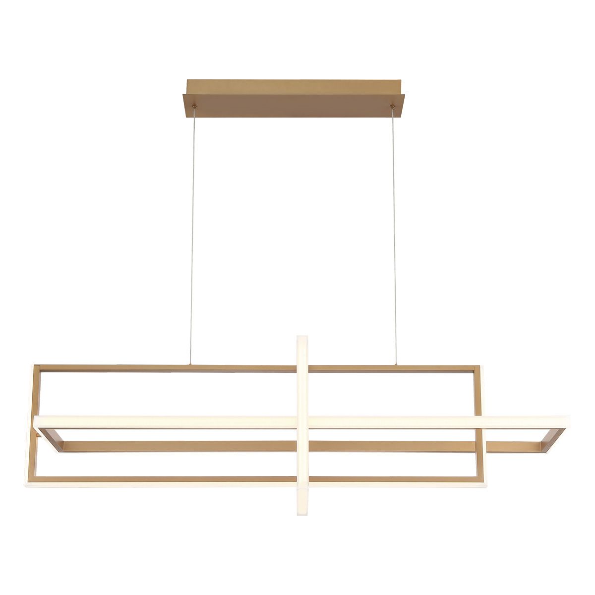 Image 2 Eurofase Bordo 15.75 In. x 15.75 In. Integrated LED Chandelier in Gold more views