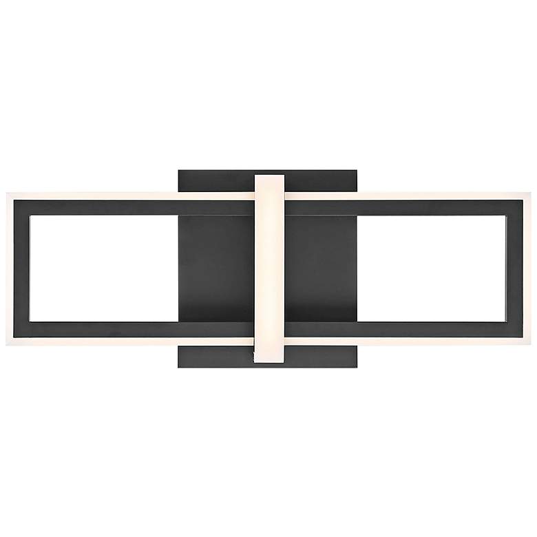 Image 1 Eurofase Bordo 16" High Matte Black LED Wall Sconce