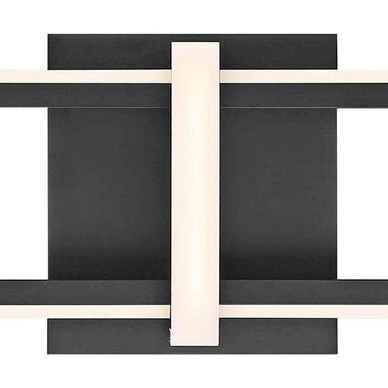 Image 2 Eurofase Bordo 16" High Matte Black LED Wall Sconce more views