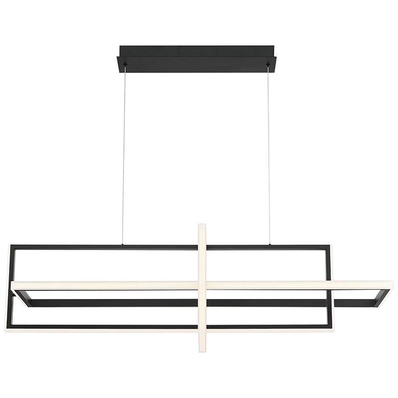 Image 1 Eurofase Bordo 37 3/4" Wide Matte Black LED Chandelier