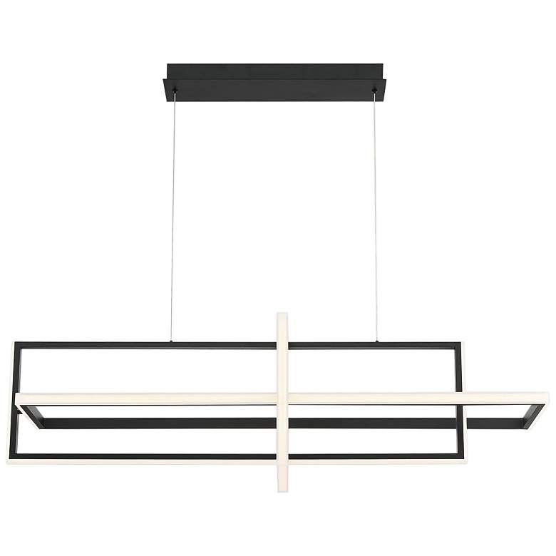 Image 1 Eurofase Bordo 37 3/4 inch Wide Matte Black LED Chandelier