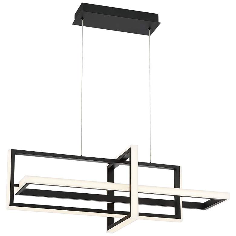 Image 4 Eurofase Bordo 37 3/4 inch Wide Matte Black LED Chandelier more views