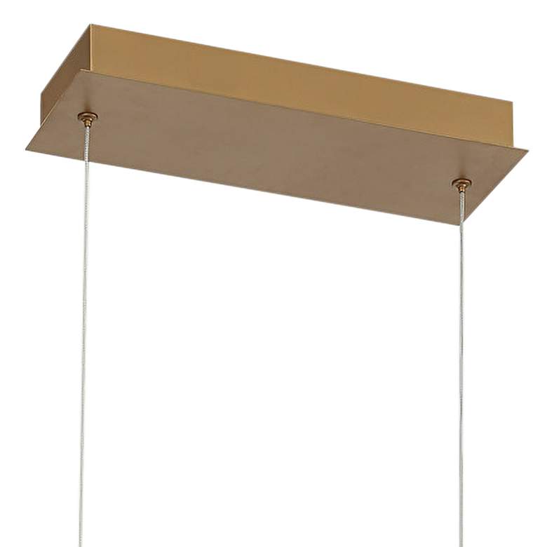 Image 4 Eurofase Bordo 37 3/4 inch Wide Modern Gold Rectangular LED Chandelier more views