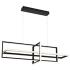 Eurofase Bordo 56" Wide Matte Black LED Linear Chandelier