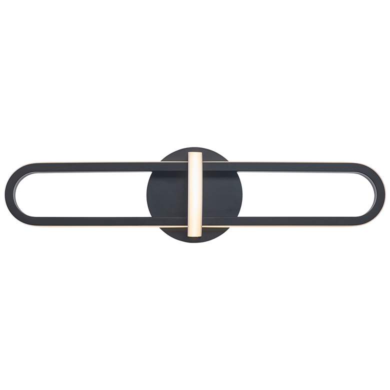 Image 1 Eurofase Botton 24" Wide Matte Black Metal LED Bath Light