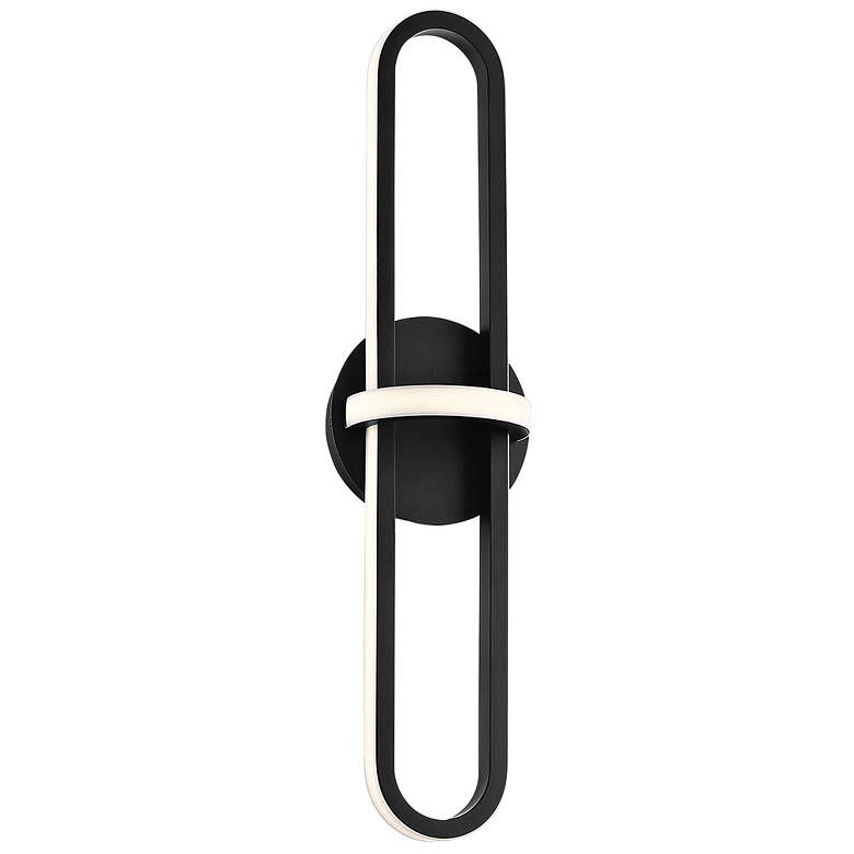Image 2 Eurofase Botton 24" Wide Matte Black Metal LED Bath Light more views