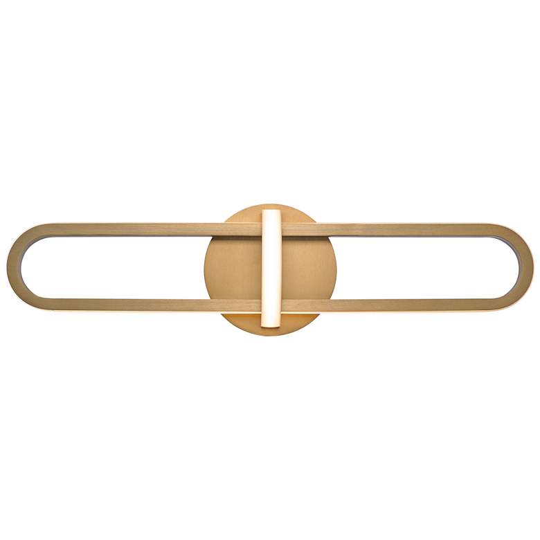 Image 1 Eurofase Botton 24" Wide Satin Gold Metal LED Bath Light