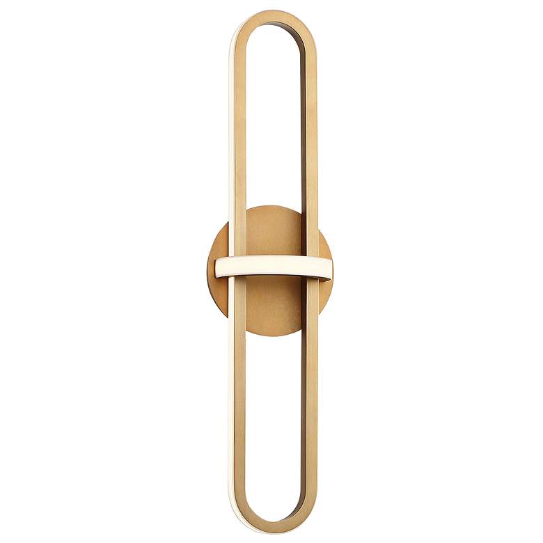 Image 2 Eurofase Botton 24" Wide Satin Gold Metal LED Bath Light more views