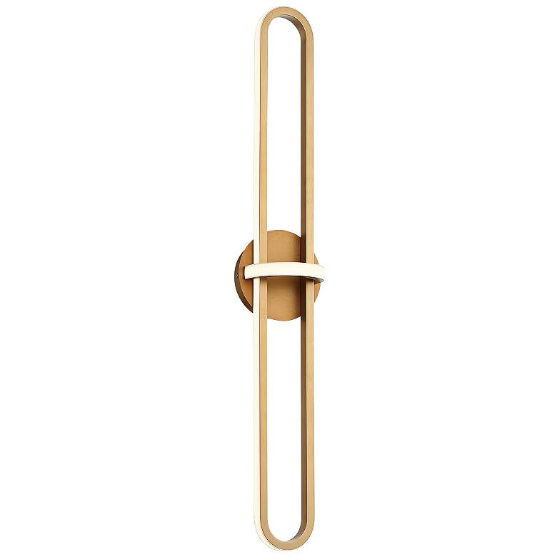 Image 2 Eurofase Botton 35 3/4" Wide Satin Gold Metal LED Bath Light more views