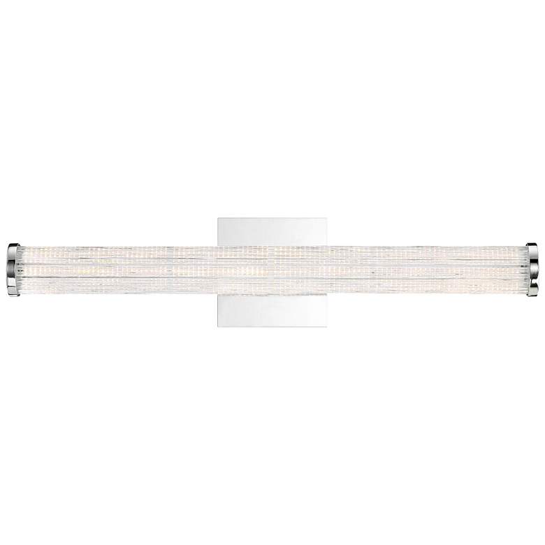 Image 1 Eurofase Braid 24" Wide Chrome LED Bath Light