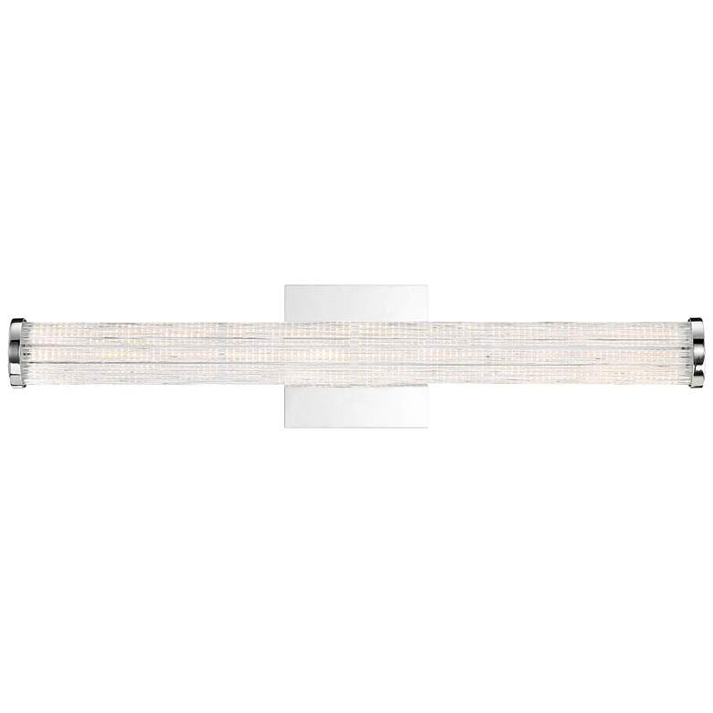 Image 1 Eurofase Braid 24 inch Wide Chrome LED Bath Light