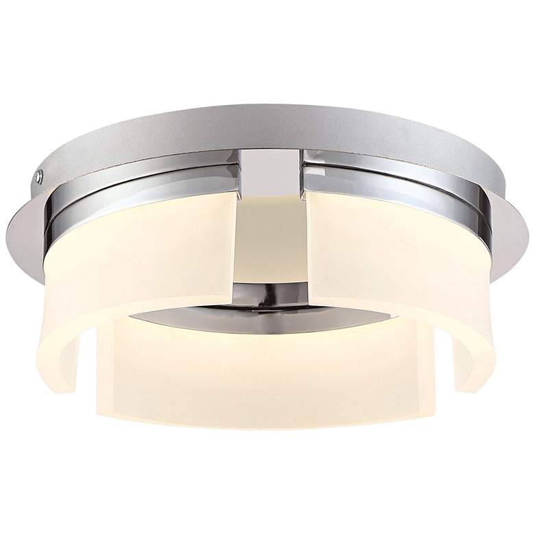 Image 2 Eurofase Bria 11" Wide Chrome LED Ceiling Light