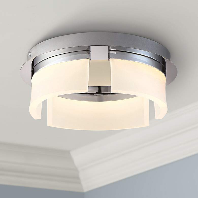 Image 1 Eurofase Bria 11" Wide Chrome LED Ceiling Light